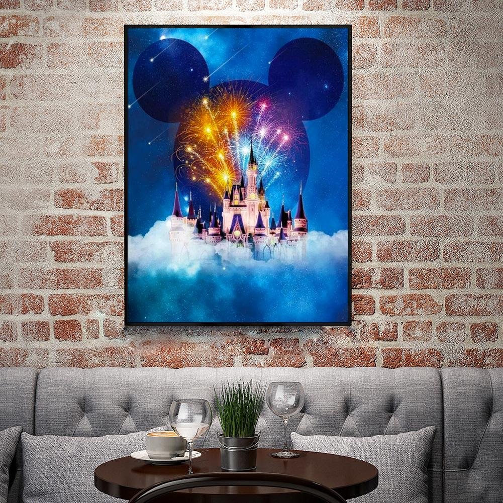 Mickey castle full drill diamond painting embroidery home decoration
