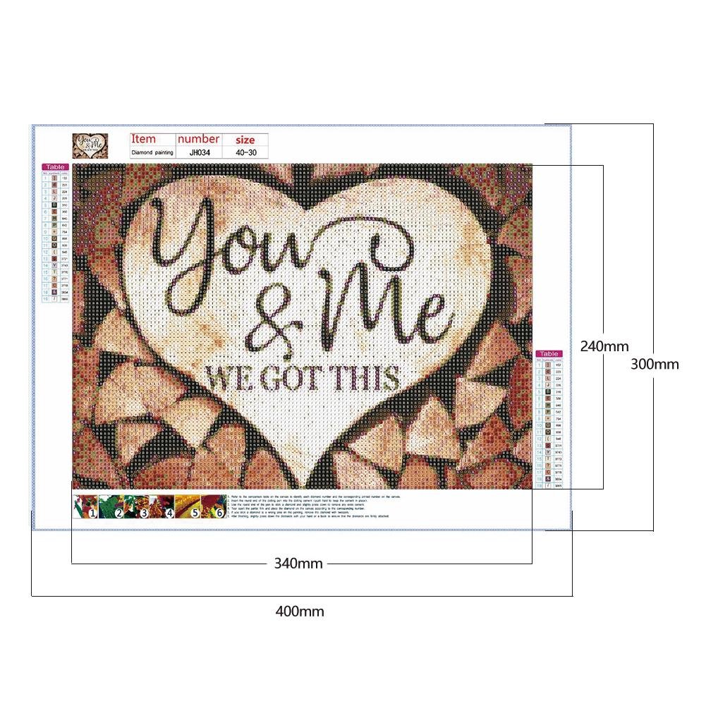 Diamond Painting - Full Round - You & Me