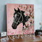 DIY Pearl Painting With Frame - Handmade Self-Adhesive Pearls - Horse (30*30cm) F