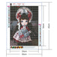 Diamond Painting - Full Round - Girl Doll in Bow Tie Hat