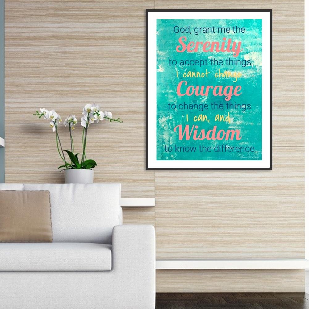 Diamond Painting - Full Round - Serenity,Courage,Wisdom