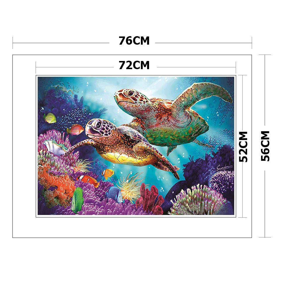 11ct Stamped Cross Stitch - Sea Turtle(76*56cm) B