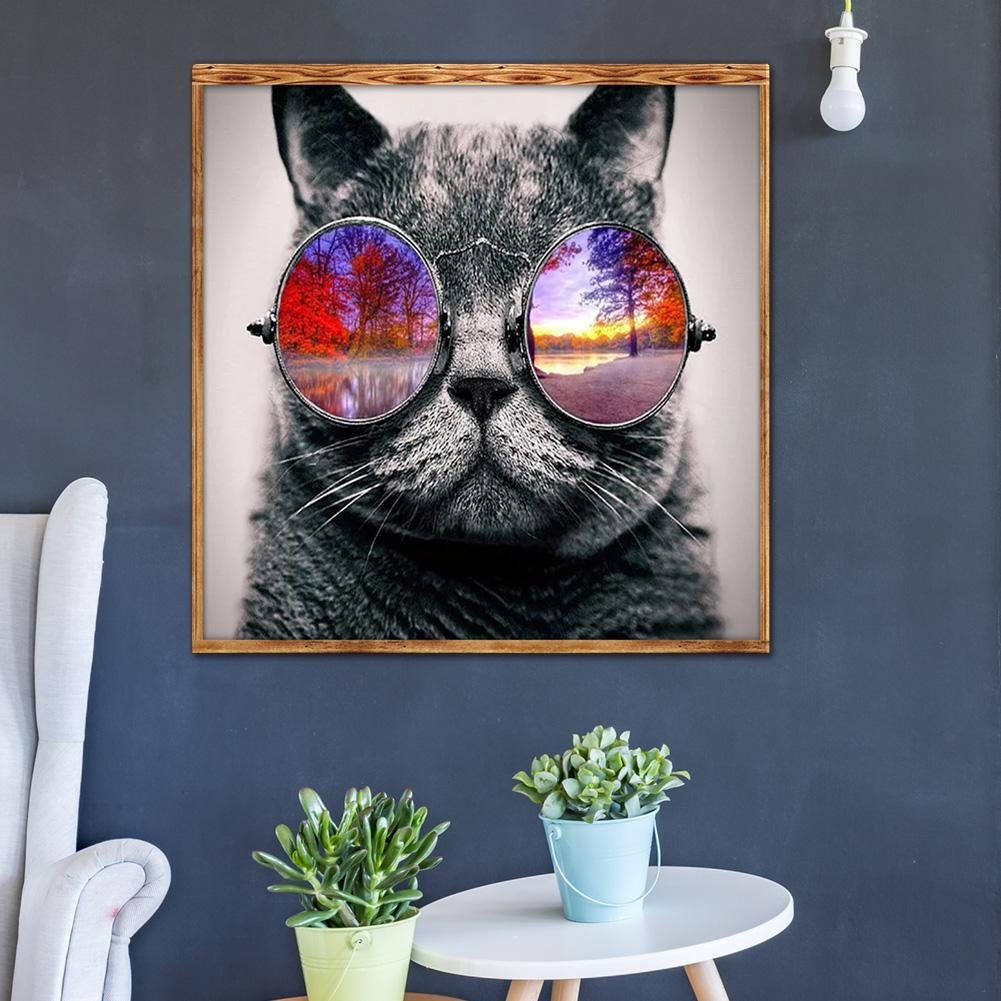 Diamond Painting - Full Round - Cool Cat