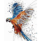 Digital Oil Painting By Numbers Colorful Eagle Canvas Acrylic Picture