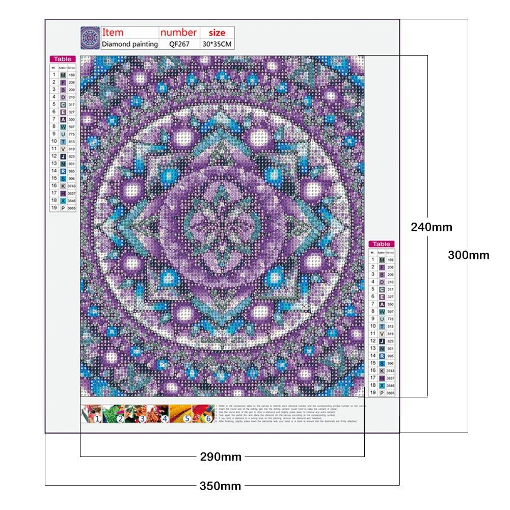 Diamond Painting - Full Round - Purple Mandala