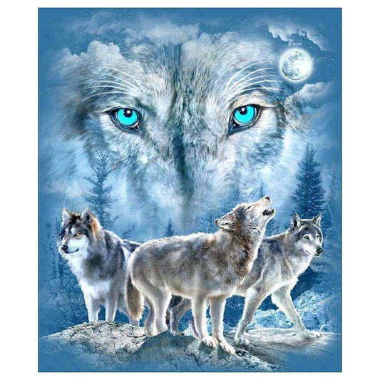 Diamond Painting - Full Round - Wolf 3
