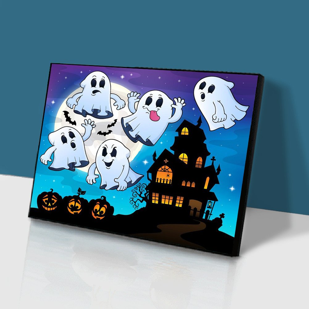 5D DIY Diamond Painting Kit - Full Round - Flying Ghost