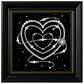 DIY Pearl Painting With Frame - Handmade Self-Adhesive Pearls - Love (27*27cm)