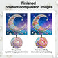 DIY Pearl Painting With Frame - Handmade Self-Adhesive Pearls - Moon (25*25cm)