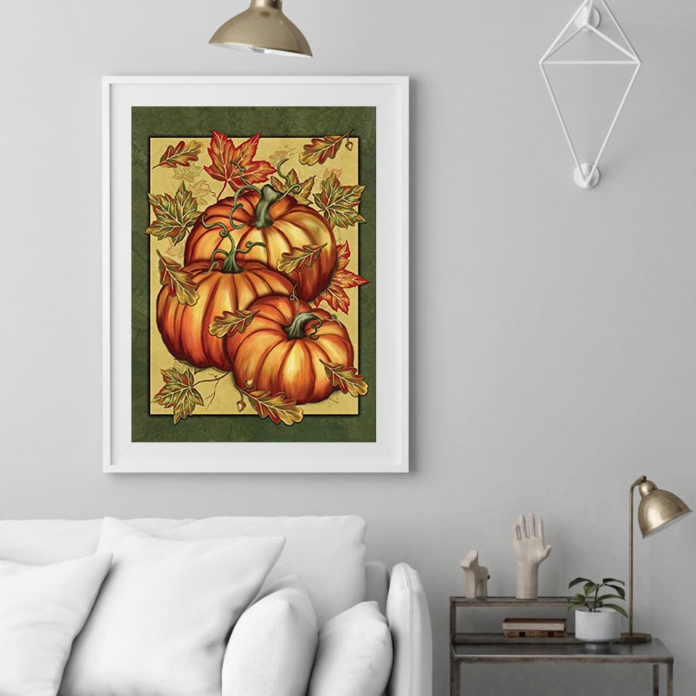 5D DIY Diamond Painting Kit - Full Round - Pumpkins