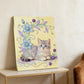 DIY Pearl Painting With Frame - Handmade Self-Adhesive Pearls - Cat (30*40cm) B
