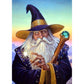 5D Diy Diamond Painting Kit Full Round Beads Wizard