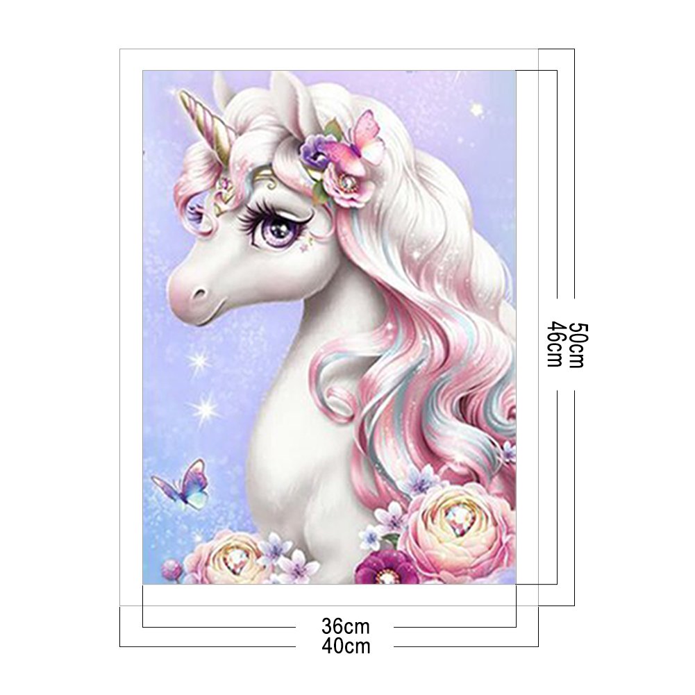 11CT Stamped Cross Stitch - Unicorn(40*50CM)