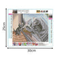 5D DIY Diamond Painting Kit - Full Round - Novelty Cat