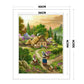 11ct Stamped Cross Stitch - Rural Woman(40*50cm)