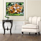 Diamond Painting - Partial Round - Fox Family
