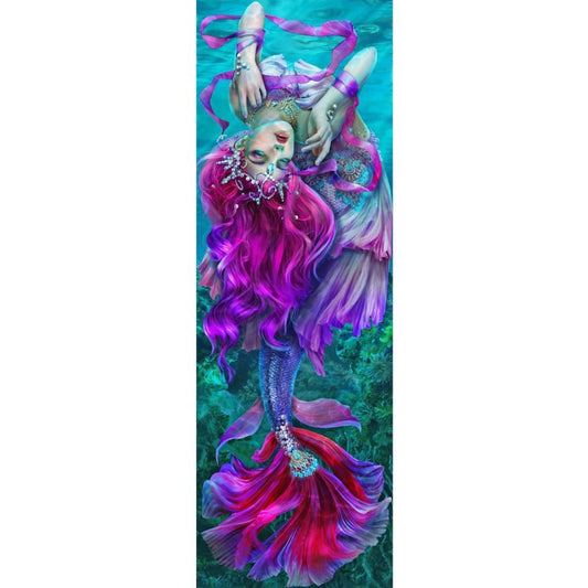 Mermaid Full Round Square Diamond Painting Kits 30 x 90cm