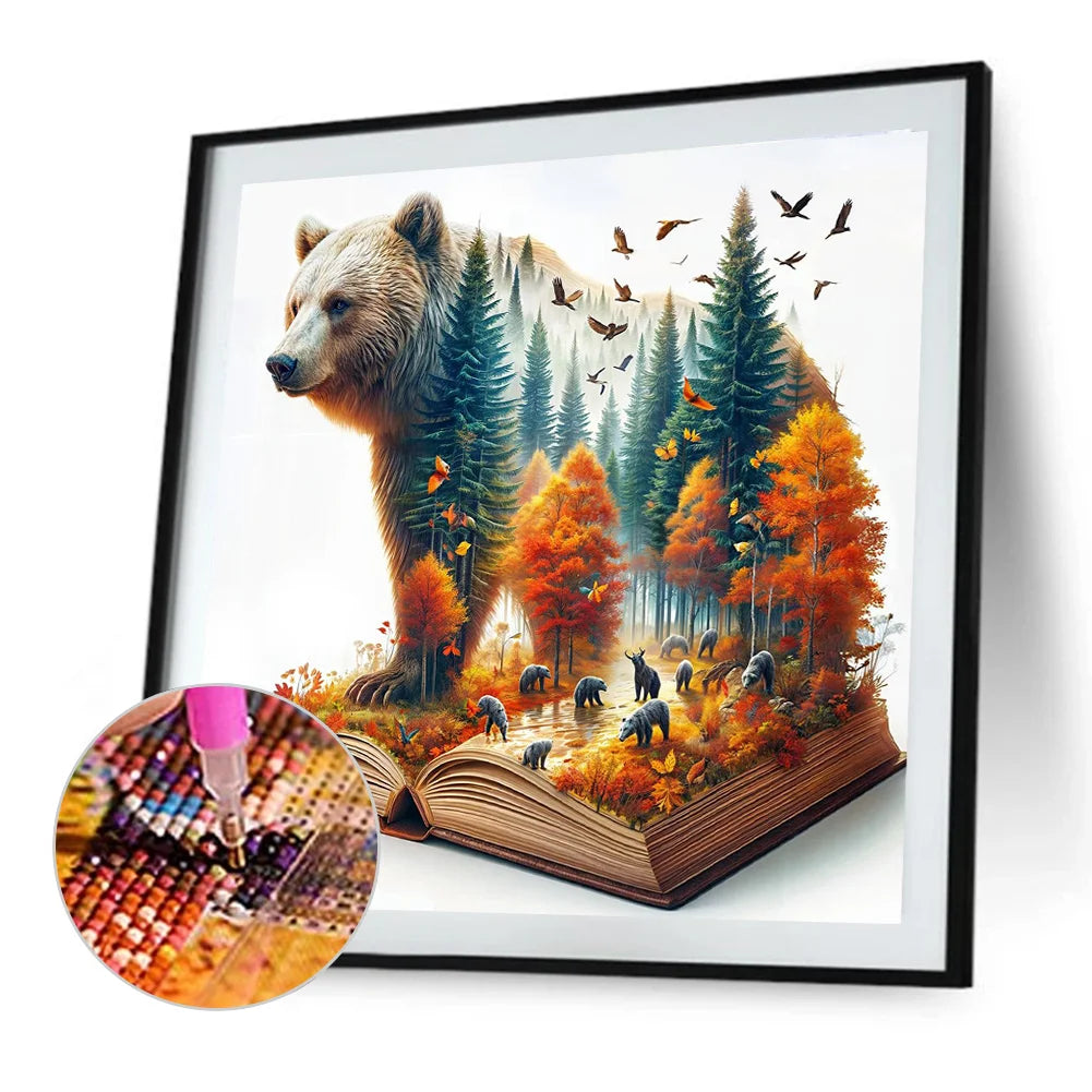 Diamond Painting - Full Round / Square - Autumn Bear View