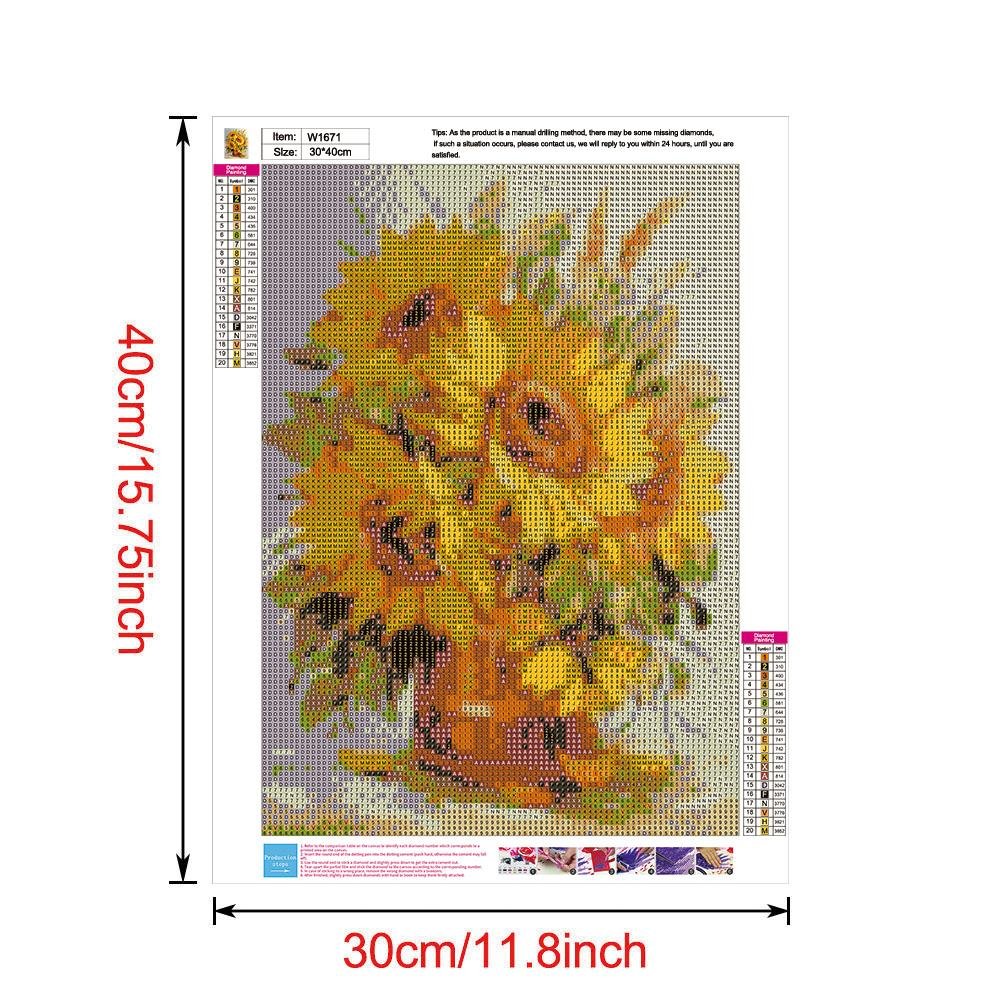 Diamond Painting - Full Round - Sunflower K