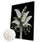 DIY Pearl Painting With Frame - Handmade Self-Adhesive Pearls - Fresh Flower (30*40cm)