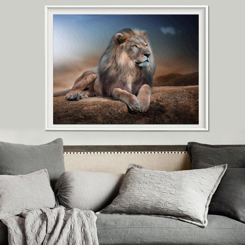 Diamond Painting - Partial Round - Lion