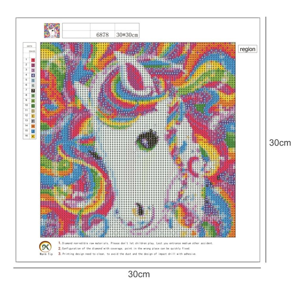 Diamond Painting - Full Round - Rainbow Horse