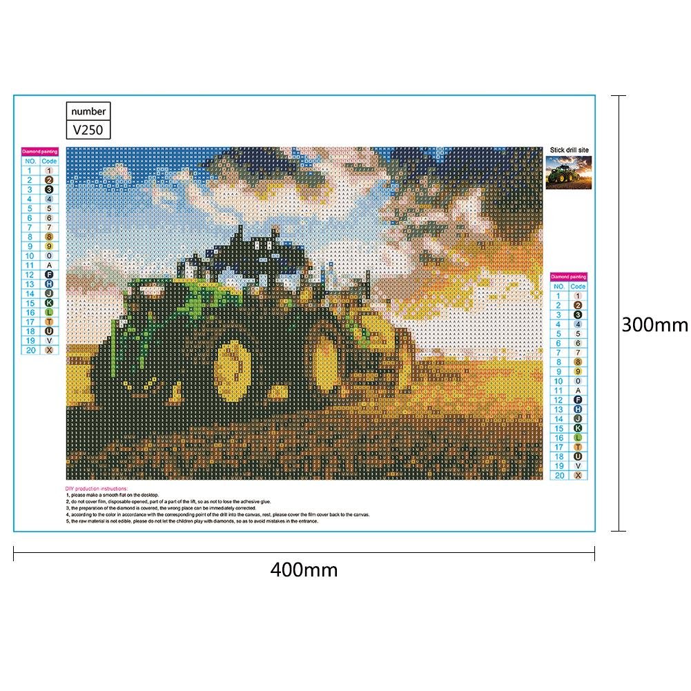 Diamond Painting - Full Round - Tractor B