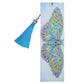 DIY Butterfly Special Shaped Diamond Painting Leather Bookmark with Tassel
