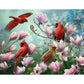 5D Diy Diamond Painting Kit Full Round Beads Flower Bird