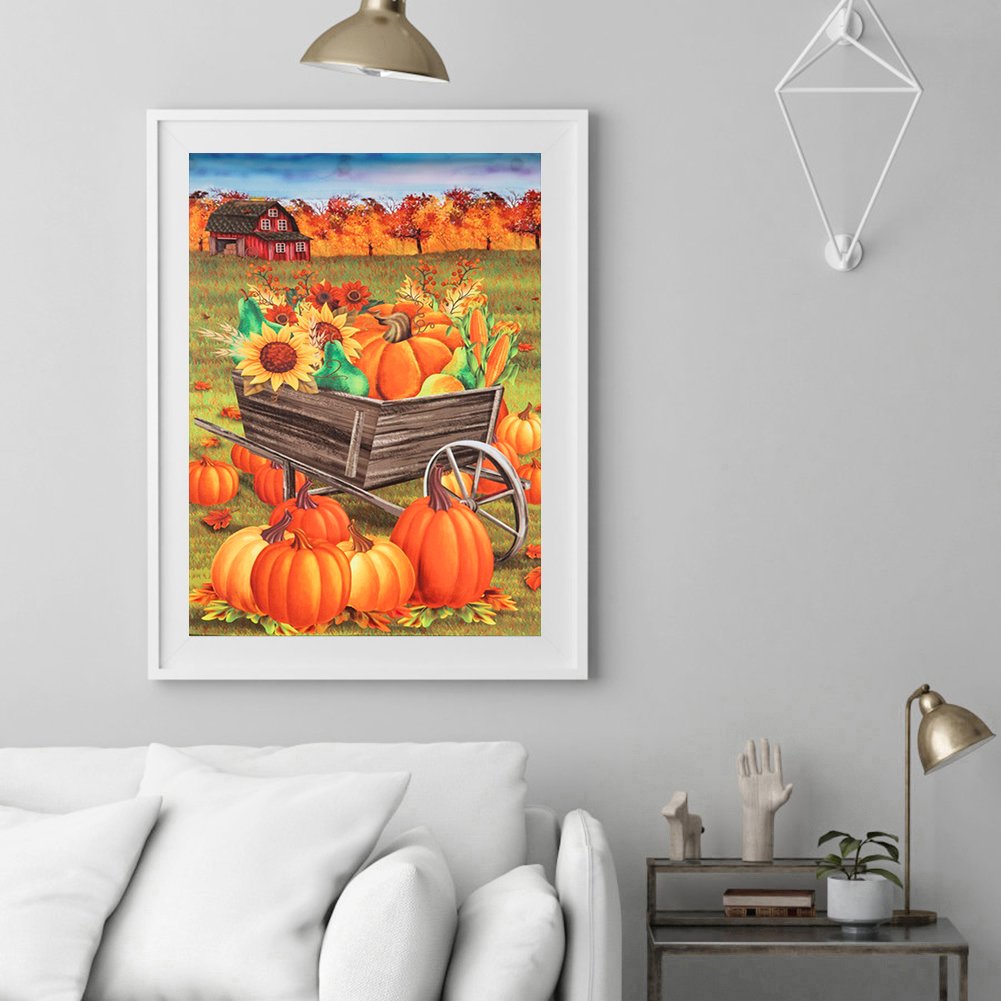 5D DIY Diamond Painting Kit - Full Round - Pumpkin D
