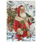 5D Diy Diamond Painting Kit Full Round Beads Santa Claus
