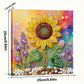 DIY Pearl Painting With Frame - Handmade Self-Adhesive Pearls - Sunflower (25*25cm) A