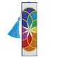 Mandolin Flowers Diamond Painting Bookmark DIY Leather Tassel Book Marks