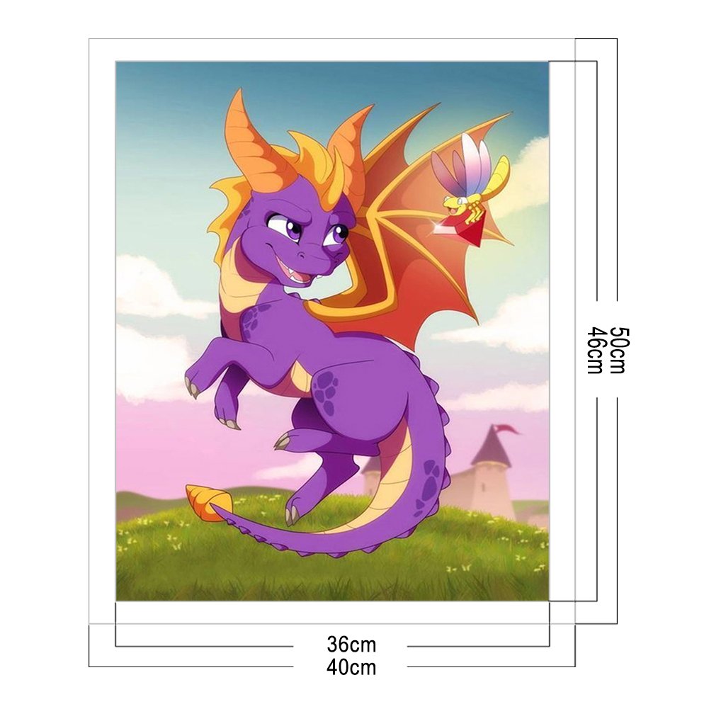 11ct Stamped Cross Stitch - Dragon (40*50cm) A