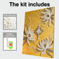 DIY Pearl Painting With Frame - Handmade Self-Adhesive Pearls - Wheat Ingot (30*40cm) B