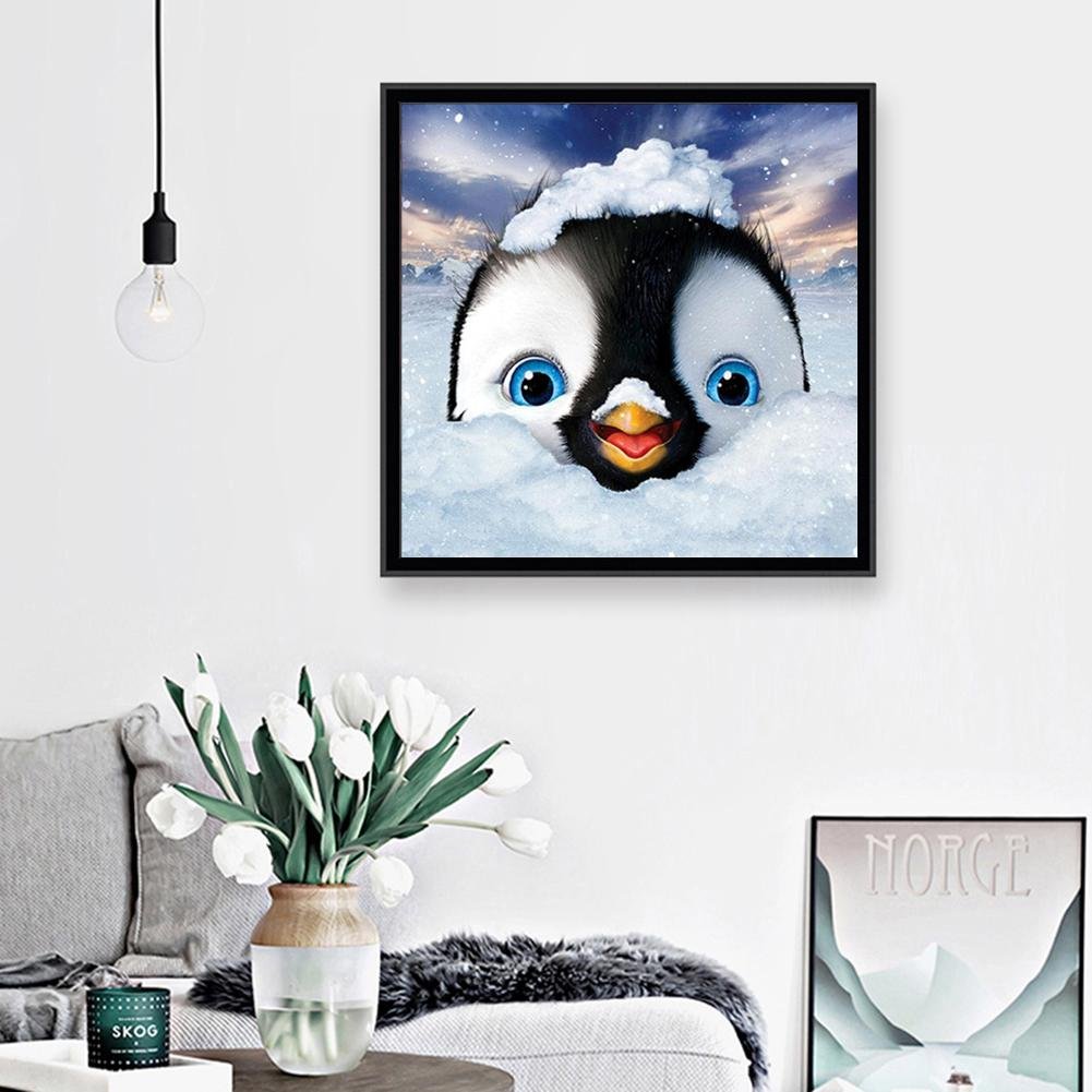 Diamond Painting - Full Round - Snow Penguin