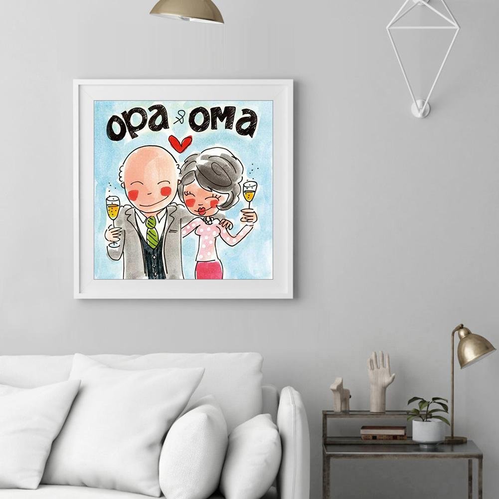 Diamond Painting - Full Round - Opa & Oma
