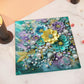 DIY Pearl Painting With Frame - Handmade Self-Adhesive Pearls - Blue Flowers (30*30cm)