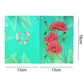 DIY Diamond Painting Greeting Card - Red Flower