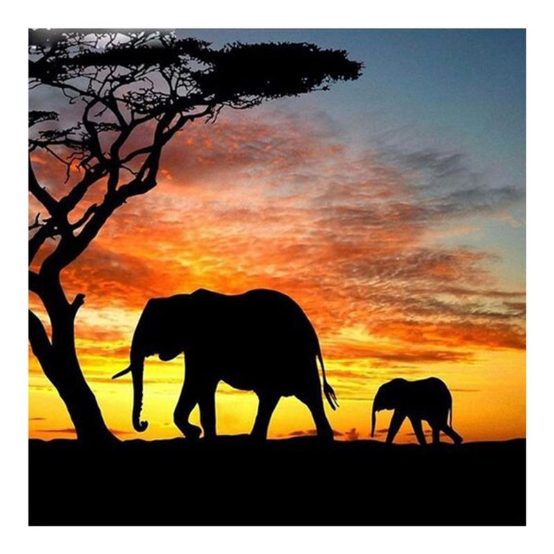 African Elephant Full Square Diamond Painting Kits