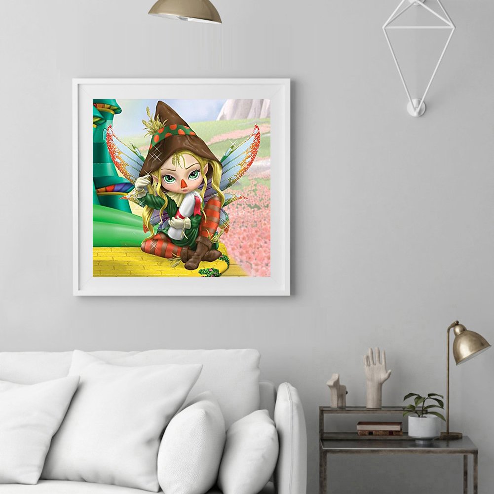 Diamond Painting - Full Round -  Cute Girl