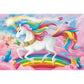 5D Diy Diamond Painting Kit Full Round Beads Pink Unicorn