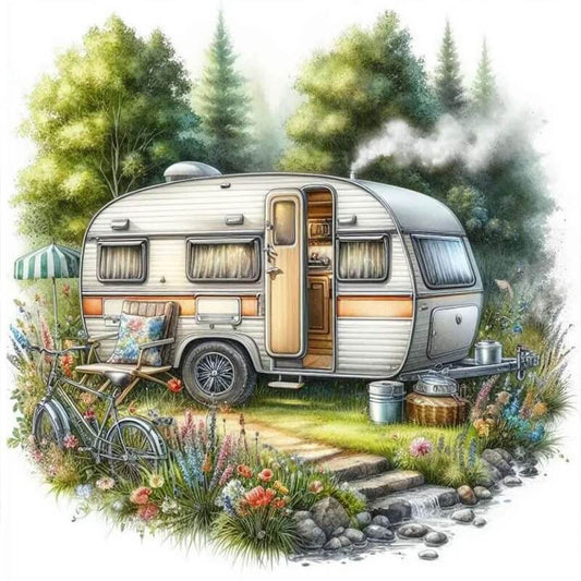 Camping Car Diamond Painting