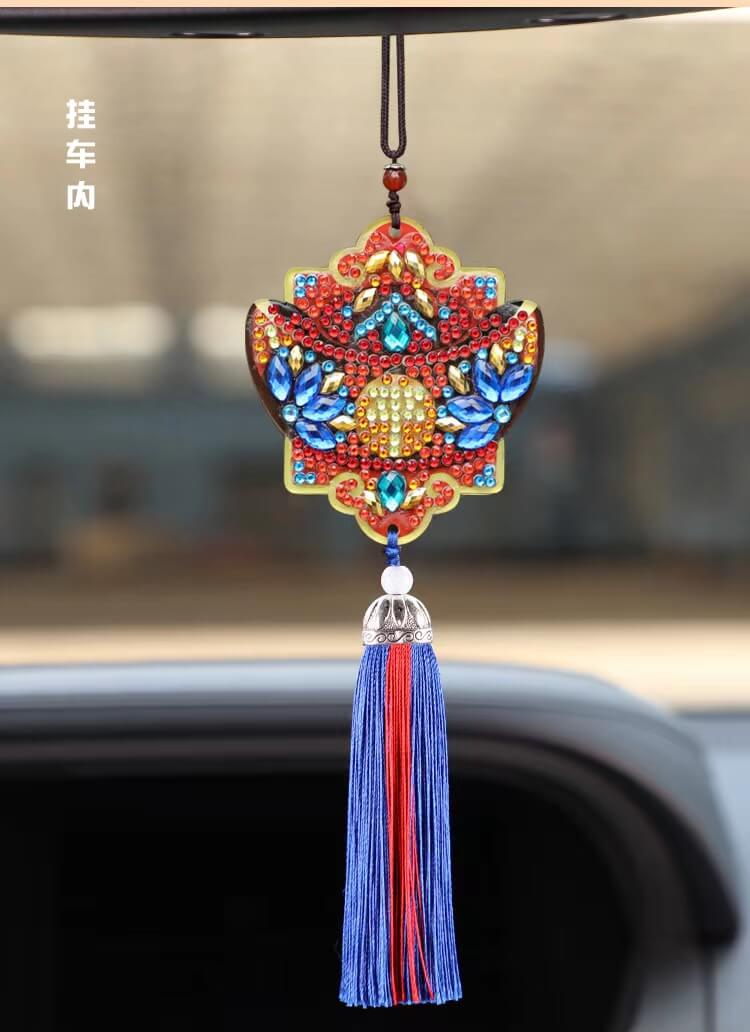 DIY Special Shaped Diamond Painting Lucky Hanging Pendant With Tassel