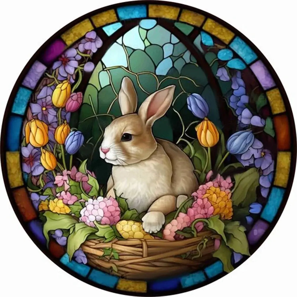 card rabbit diamond painting