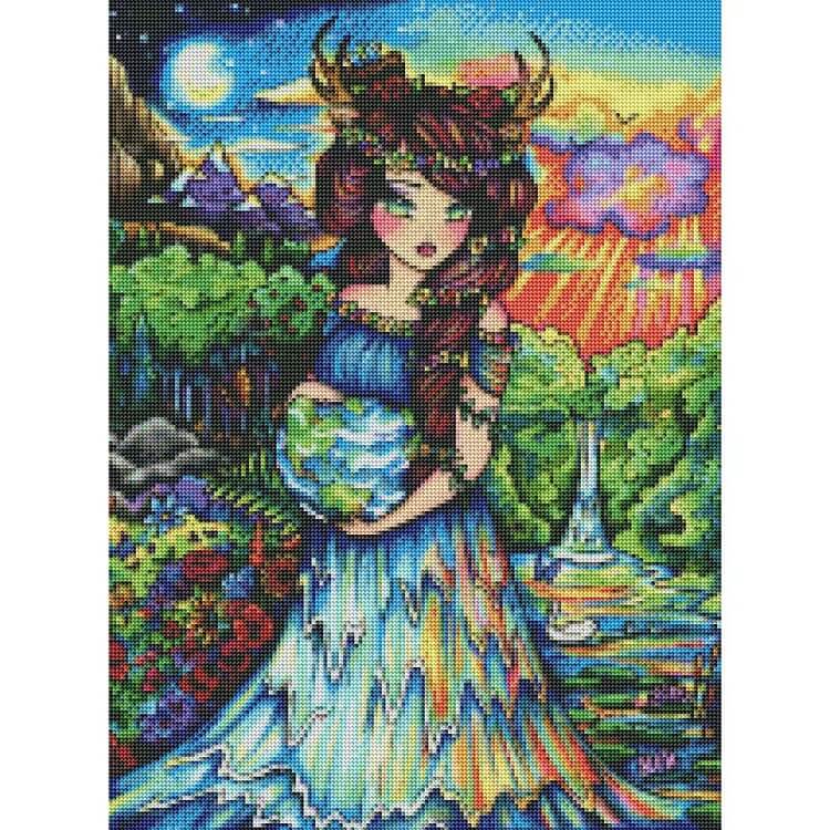 Cartoon Beauty Diamond Painting 7
