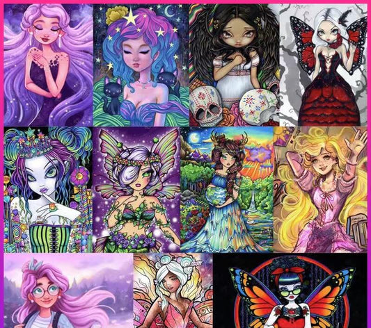 Diamond Painting - Full Round / Square - Cartoon Beauty