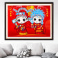 AB luxurious polyester cloth diamond Painting Kits | Groom And Bride