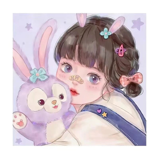 cartoon diamond painting art stellaLou girl