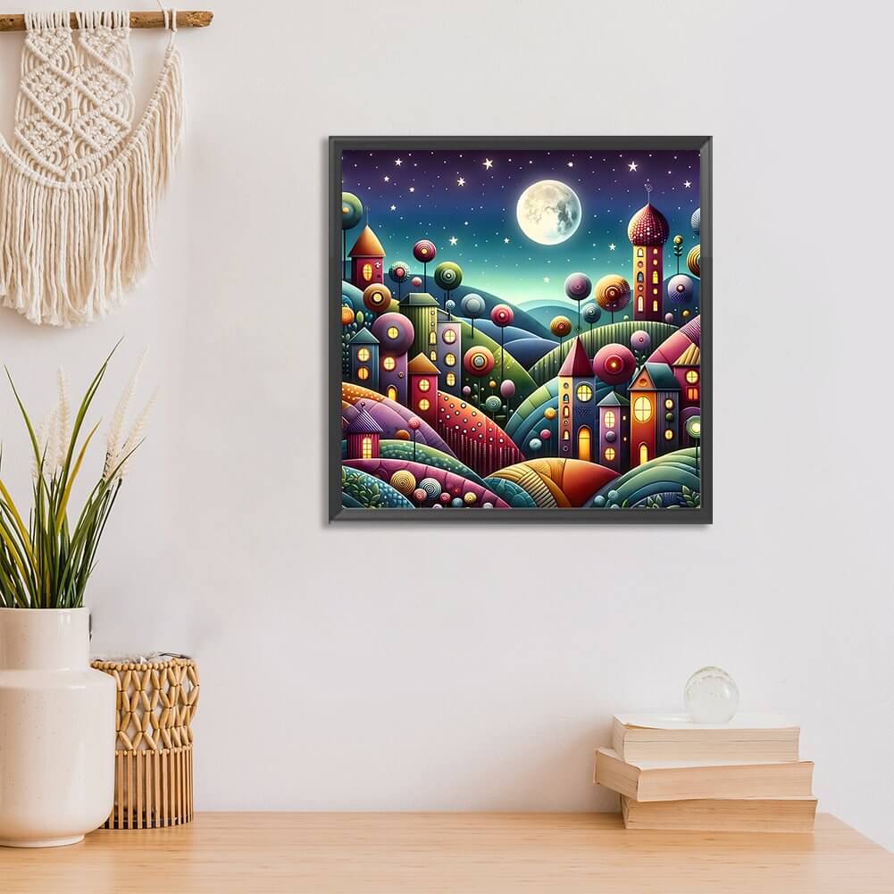 cartoon house diamond art kit
